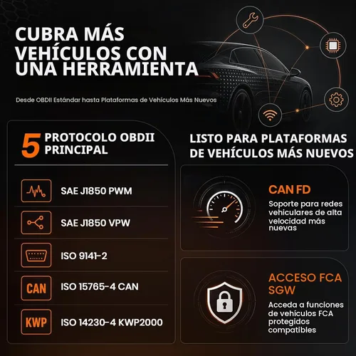 Vista 8 de ANCEL Escáner OBD2 bidireccional FX6100, herramienta de escaneo de sistema