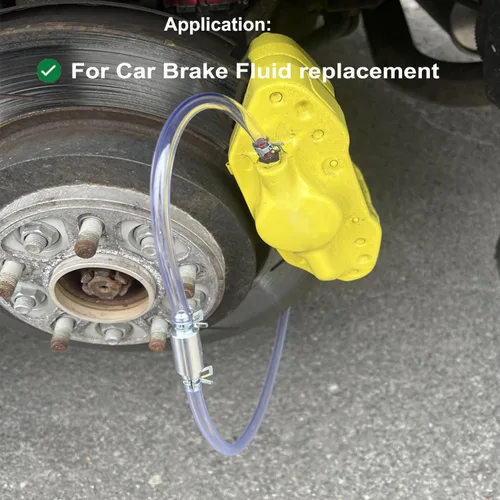 Vista 4 de Brake Bleeder Hose- One Way Check Valve Tube Bleeding Tool Kit for Motorcycle Clutch 1 set