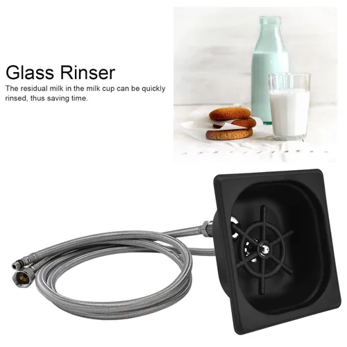 Vista 4 de Stainless Steel Automatic Glass Rinser, Cup Washer Cleaner for Bar Pub Restaurant, Embedded Cup Rinser with Multi - Angle Water Jets for Coffee Shop