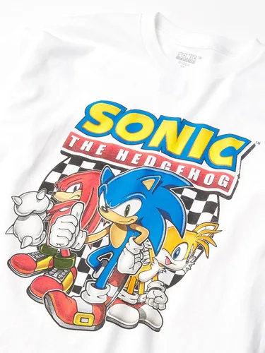 Vista 2 de Sega Boys Hedgehog Long Sleeve Tee-Sonic, Tails, Knuckles
