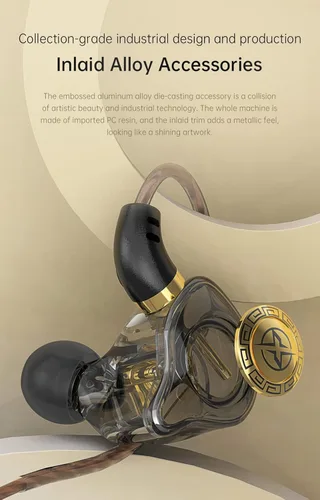 Vista 7 de FEDAI Auriculares con monitor de oído X1, auriculares con cable de sonido superior 1DD, auriculares profesionales con aislamiento de sonido