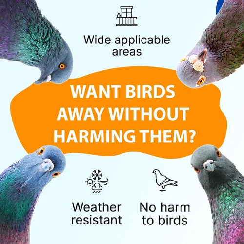 Vista 13 de Sistema disuasorio de pájaros, policarbonato resistente a los rayos UV, a prueba de palomas sin crueldad, de larga duración, adecuado para balcones