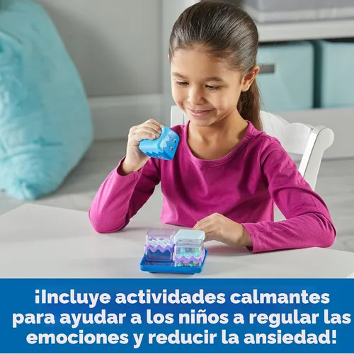 Vista 2 de Learning Resources Cool Down Cubes Juego Sensorial de Juguetes de Jugar - Actividades de Rincón Tranquilo para Niños, Habilidades de Regulación