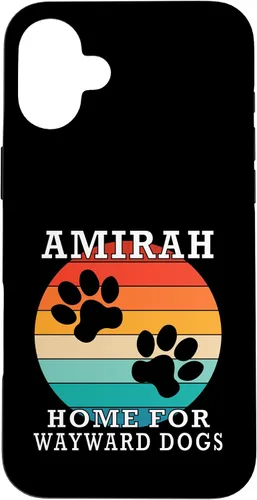 Vista 23 de Amirah Home for Wayward Dogs Family Name Case for iPhone 17