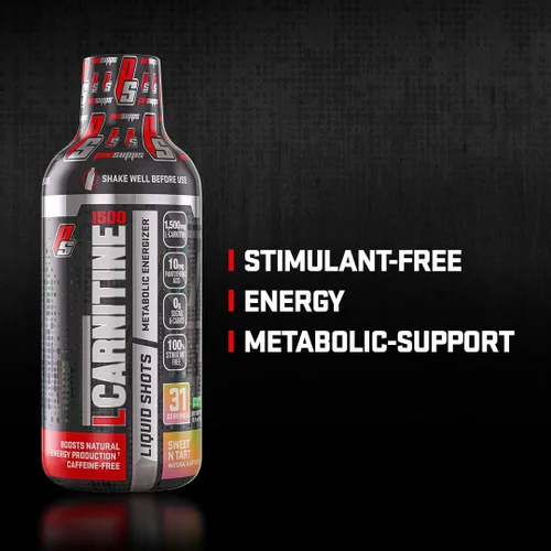 Vista 8 de PROSUPPS L-Carnitine 1500 inyecciones líquidas sin estimulantes para hombres y mujeres, bebida de entrenamiento energizante metabólico