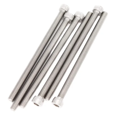 Vista 7 de Tornillos hexagonales extra largos de acero inoxidable 304 M3 x 4.331 in - 0.020 in de paso
