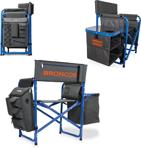 Vista 22 de PICNIC TIME NFL NFL Fusion - Silla de campamento unisex para adultos, con mesa auxiliar y enfriador suave, silla de playa para adultos, silla
