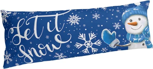 Vista 19 de Fundas de almohada de tamaño estándar de muñeco de nieve, 2 paquetes de fundas de almohada suaves para cama, fundas decorativas para sofá de cuerpo