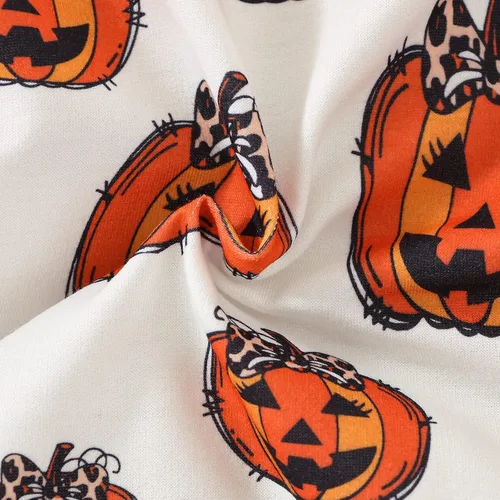 Vista 6 de Thorn Tree Sudadera de manga larga de Halloween para bebé, niño, niña, suéter de gran tamaño, cuello redondo, ropa de otoño e invierno