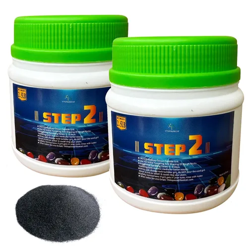 Vista 13 de 8 libras de medio abrasivo para tambor, óxido de aluminio fino 1500 para pulir, paso 4 para pulir piedras, medio abrasivo para pulir rocas, funciona