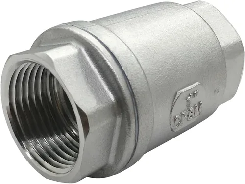 Vista 5 de Beduan Válvula de retención roscada inoxidable 1 NPT Válvula de retención sin retorno unidireccional horizontal vertical en línea con resorte