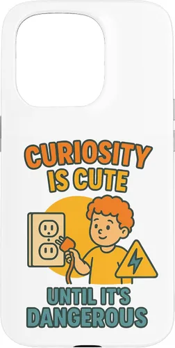Vista 14 de Curiousity is Cute Workplace & Home Safety Awareness Gift Case for iPhone 16