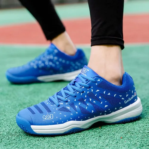 Vista 6 de Jakcuz Zapatos de tenis de bádminton para hombres y mujeres, zapatos de raqueta, tenis de voleibol para entrenamiento de cancha en interiores