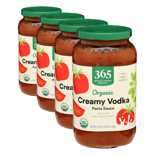 Vista 6 de 365 by Whole Foods Market - Salsa para pasta orgánica de 4 quesos, 25 onzas