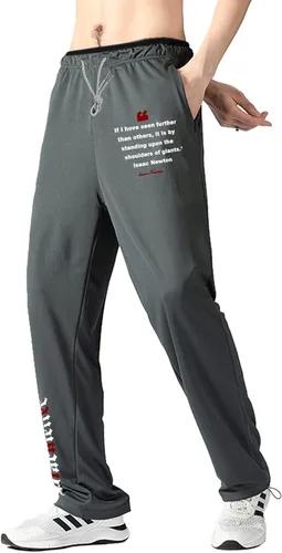 Vista 33 de Pantalones deportivos para hombre con bolsillos con cremallera, pantalones deportivos ligeros, pantalones de entrenamiento holgados atléticos
