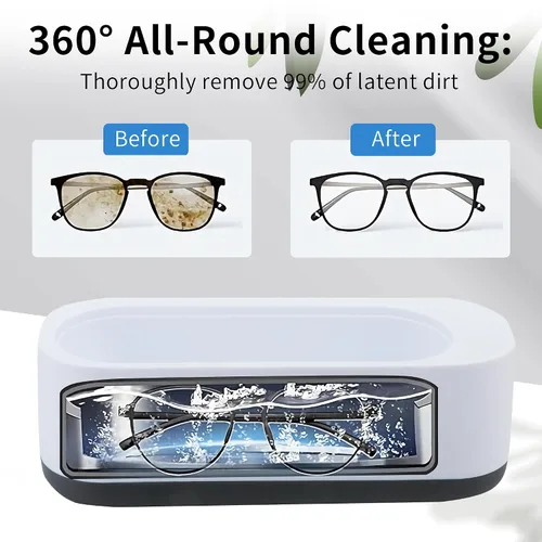 Vista 2 de Máquina de limpieza portátil profesional, limpiador pequeño ultrasónico LifeArt usado para limpiar gafas, joyas, dentaduras postizas