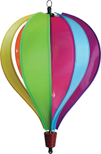 Vista 7 de In the Breeze 0978 - Globo de aire caliente iridiscente de 6 paneles - Decoración colgante al aire libre