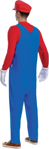 Vista 2 de Disfraz de Mario, disfraz unisex oficial de Super Mario para adultos y accesorios