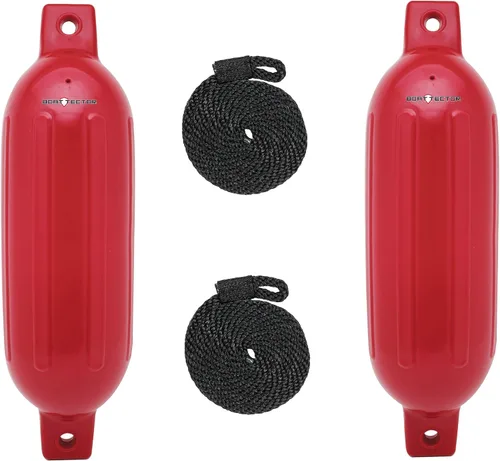 Vista 33 de Extreme Max 3006.7375 BoatTector Defensa Inflable Value Paquete de 2 - 4.5" x 16", Negro