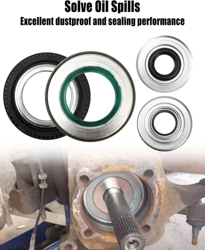 Vista 3 de Kit de juntas de nudillos de vacío de eje delantero de carreras y tubo exterior con junta tórica de buje para Ford Super Duty F250 F350 F450 F550