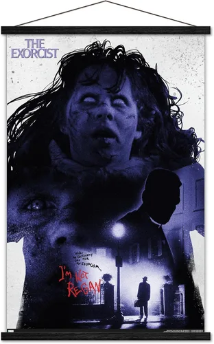 Vista 7 de Trends International The Exorcist - Póster de pared con marco magnético con texto en inglés «I'm Not Regan»