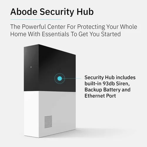 Vista 2 de Hub del sistema de seguridad Abode – Fácil instalación DIY - Monitoreo profesional opcional - Funciona con HomeKit, Alexa y Google Home