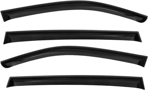 Vista 2 de OMAC Deflector protector de lluvia para visera de ventana para Kia Soul 2020-2025 Smoke 4 piezas