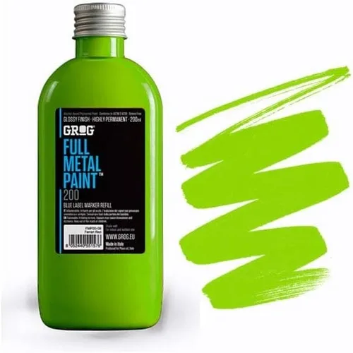 Vista 16 de Grog Ink Full Metal Paint refill 6.8 fl oz Negro
