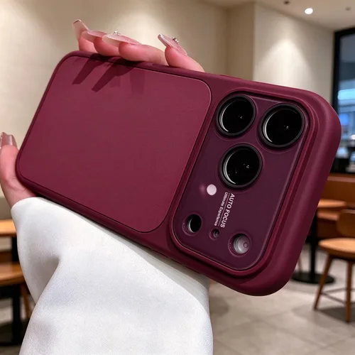 Vista 22 de Funda de silicona líquida para iPhone 17 Pro Max equipada con película protectora de lente, anticolisión suave al tacto y resistente a las manchas