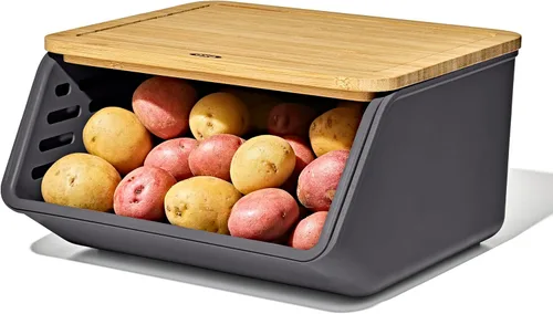 Vista 17 de OXO Good Grips Produce Saver - Contenedor mediano, 13.8 x 7.4 x 4.7 pulgadas, blanco