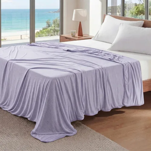 Vista 26 de Bedsure - Manta refrescante para personas que tienen calor al dormir, para habitación de niñas y niños, cobija fresca, ropa de cama ligera