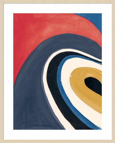 Vista 7 de Amanti Art Framed Wall Art Print 21x17 In the Groove I Retro by Danhui Nai, Abstract Wall Art, Modern Contemporary Decor, Small Poster Painting