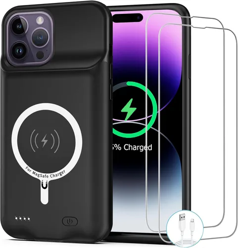 Vista 13 de Funda de batería para iPhone 8/7/6S/6/SE 2020/SE 3, 10000mAh Funda protectora de carga portátil recargable compatible con iPhone 8/7/6S/6/SE 2020/SE