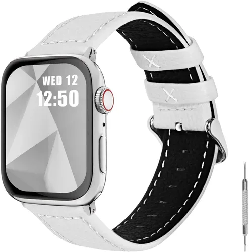 Vista 2 de Fullmosa Correa de repuesto compatible con 42mm, 38mm, correas originales de cuero