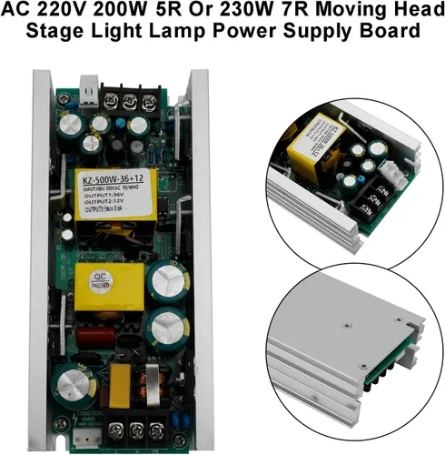Vista 4 de AC 220V 200W 5R o 230W 7R cabeza móvil etapa luz lámpara fuente de alimentación