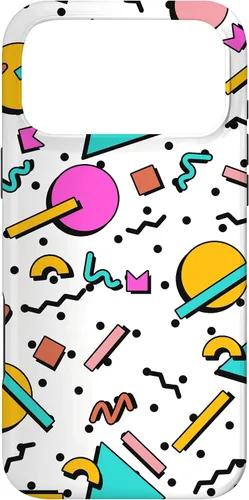 Vista 22 de Vintage Geometría Forma Patrón Retro 80s 90's Nostalgia Case para iPhone 17
