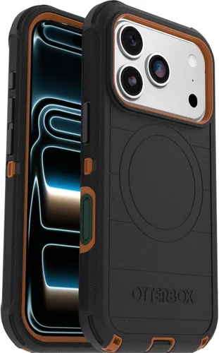 Vista 33 de OtterBox Funda para iPhone 17 Defender Pro Series - Negro - Funda para iPhone resistente, resistente y duradera, se ajusta a MagSafe