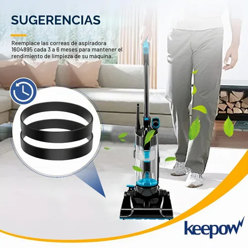 Vista 6 de KEEPOW 1604895 - Correa de vacío para Bissell Powerforce Compact