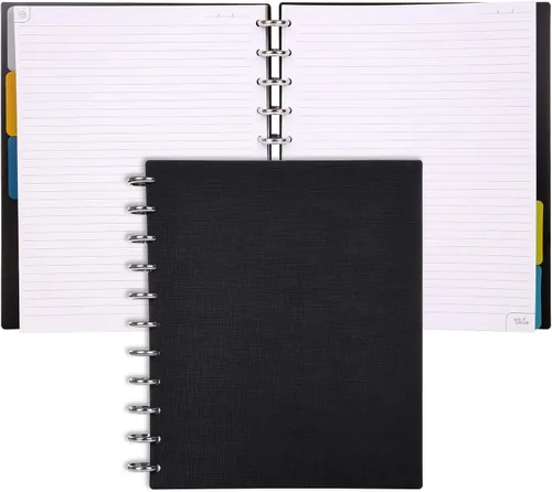 Vista 51 de Talia - Cuadernos de notas con tapas, planificador, personalizables, (Rosa de los 90, Junior (5.5 pulgadas x 8.5 pulgadas))