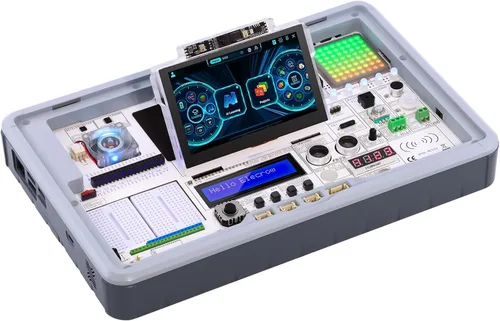 Vista 10 de ELECROW Crowpi2 - Kit todo en uno para Raspberry Pi 5, kit todo en uno para laptop Raspberry Pi con pantalla de 11.6 pulgadas (kit básico)