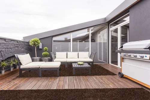 Vista 2 de KOECKRITZ Alfombra de pasillo color chocolate, 3 x 25 pies, para interiores y exteriores, duradera y suave