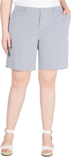 Vista 8 de Tommy Hilfiger Pantalones cortos chinos casuales de negocios Hollywood para mujer Azul marino