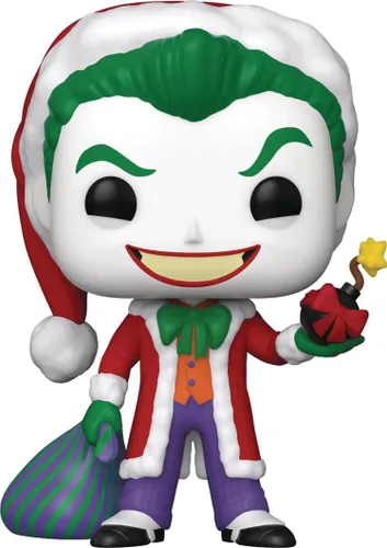 Vista 5 de POP DC Heroes: Holiday - The Joker as Santa Pop! Figura de vinilo (paquete con funda protectora compatible con POP Box), multicolor, 3.75 pulgadas