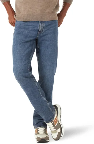 Vista 10 de Lee - Pantalones vaqueros rectos de ajuste relajado para hombre Azul hielo.