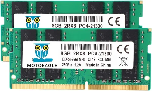 Vista 14 de Motoeagle DDR3-1066 SODIMM 8GB Kit (2X4GB) 2Rx8 PC3 8500 8500S 4GB DDR3 1066MHz 1067MHz CL7 204-Pin 1.5V Non-ECC Unbuffered Laptop Memory RAM Modules