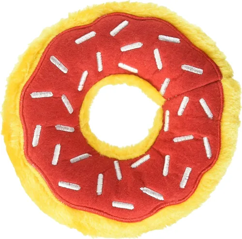 Vista 11 de ZippyPaws - Mini Donutz - Juguete de peluche chirriante sin relleno para perros - Arándano