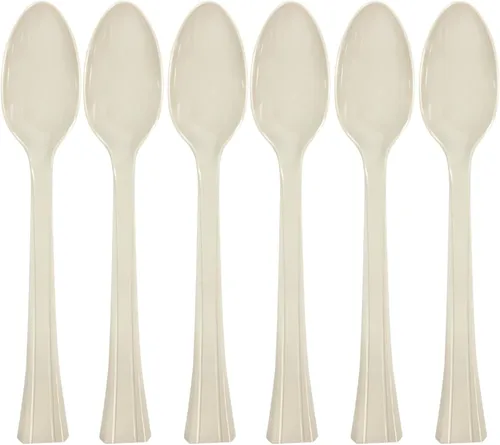 Vista 10 de Lillian tablesettings 48 cubiertos de plástico., tenedores, Transparente