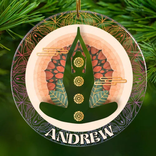Vista 21 de Zapatos de ballet personalizados, regalos para mujeres, nombre personalizado de 2.90 x 2.90 pulgadas, para colgar en el árbol, decoración del hogar