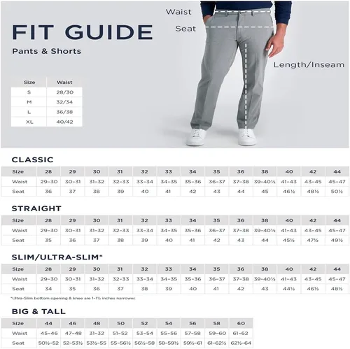 Vista 5 de Haggar Mens Premium Comfort Classic Fit Flat Front Dress Pants - Regular and Big and Tall Sizes