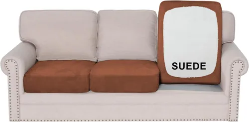 Vista 10 de H.VERSAILTEX Funda de asiento de gamuza elástica para sala de estar, fundas de sofá aptas para mascotas, fundas de sofá gruesas y suaves, lavables